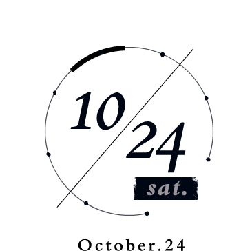 10/24(sat) October.24 